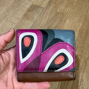 Y2K Fossil Colorful Leather Wallet